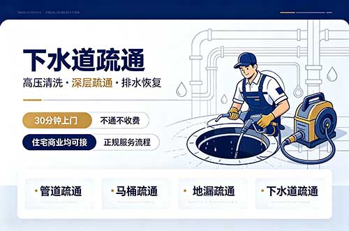 沣渭下水道疏通
