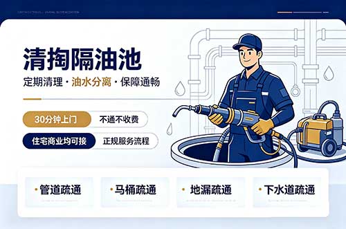 沣渭清掏隔油池